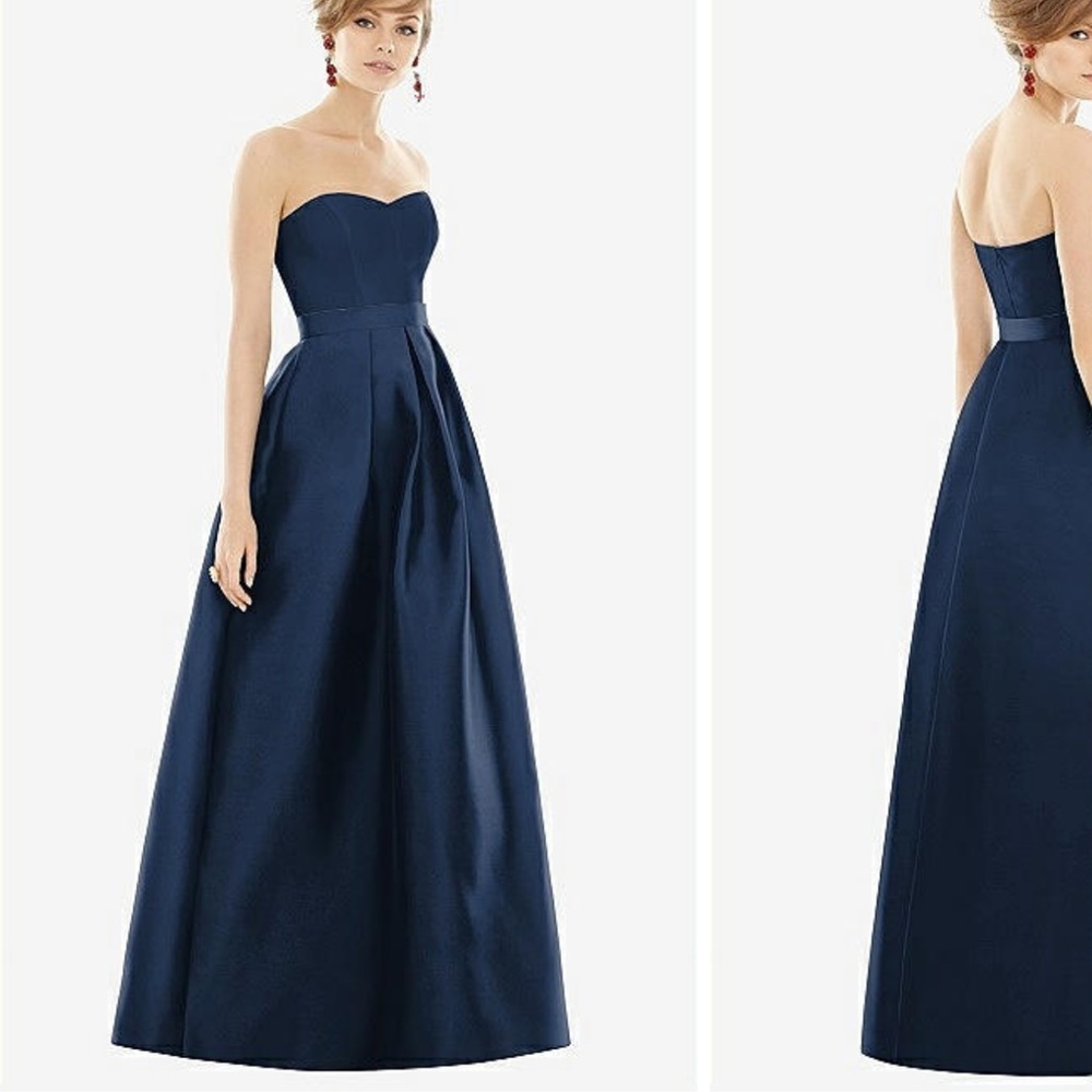 ALFRED SUNG · STYLE D755 · SATIN TWILL